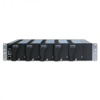 Cordex 19" Flush Mount Shelf, 5 x CXRC 48-650W Positions, CXCI HP controller, Bulk Output